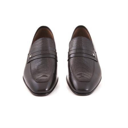 Moreschi Erkek Hakiki Deri Kösele Taban Kahverengi Klasik Ayakkabı