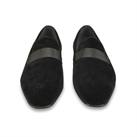 Moreschi Erkek Süet Kösele Taban Siyah Süet Klasik Ayakkabı