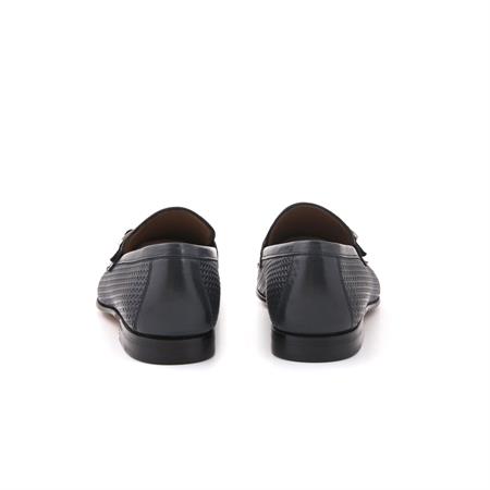 Moreschi Erkek Hakiki Deri Kösele Taban Lacivert Klasik Ayakkabı