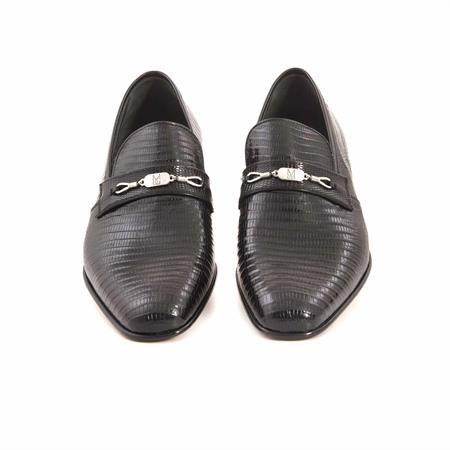 Moreschi Erkek Hakiki Deri Kösele Taban Siyah Klasik Ayakkabı