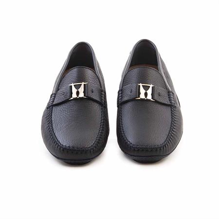 Moreschi Erkek Hakiki Deri Kösele Taban Lacivert Mavi Klasik Ayakkabı