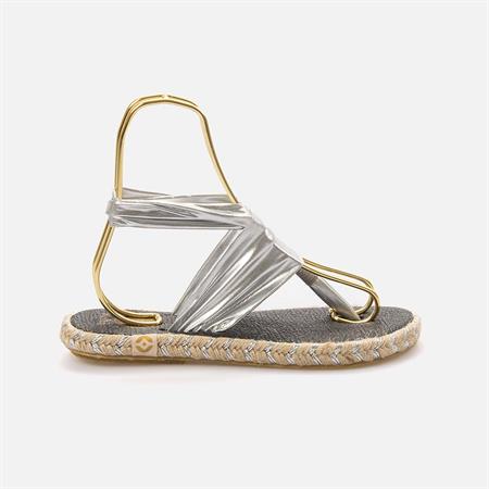 Nalho Kadın Gümüş Sandalet Terlik