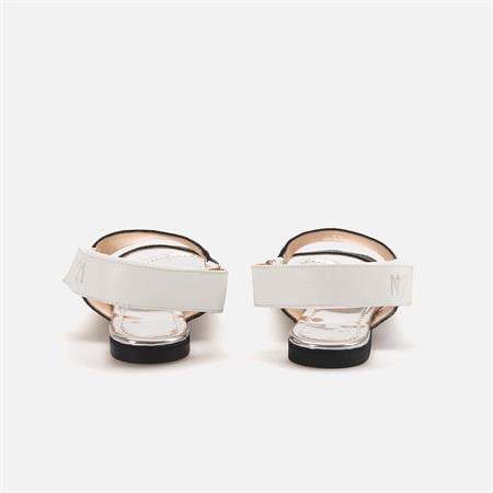 No21 Kadın Hakiki Deri Siyah Sandalet Ayakkabı