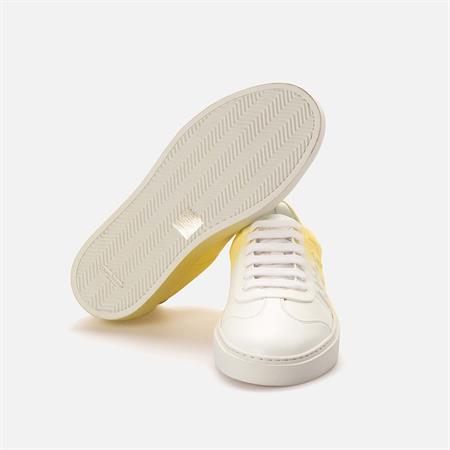 No21 Kadın Hakiki Deri Kauçuk Taban Altın Sarısı Spor & Sneaker Ayakkabı