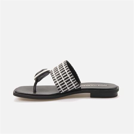 Noa Harmon Kadın Siyah - Beyaz Terlik Terlik