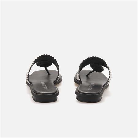 Noa Harmon Kadın Siyah - Beyaz Terlik Terlik