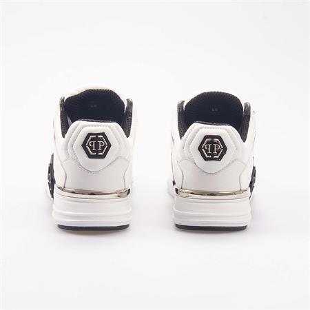 Philipp Plein Erkek Hakiki Deri Beyaz Spor & Sneaker Ayakkabı