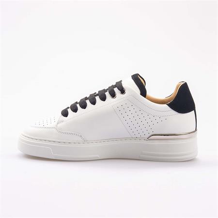 Philipp Plein Erkek Hakiki Deri Beyaz-Siyah Spor & Sneaker Ayakkabı