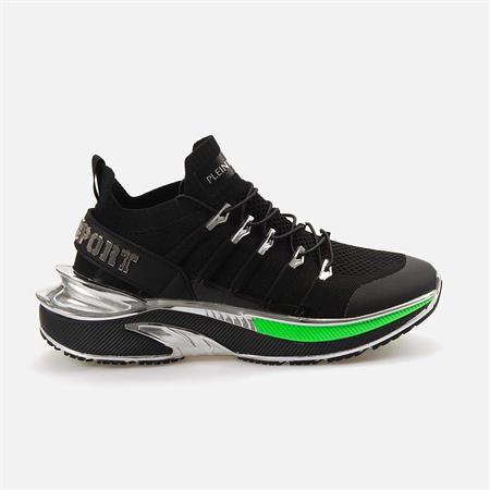 Philipp Plein Erkek Tekstil Siyah Yeşil Spor & Sneaker Ayakkabı