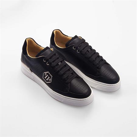 Philipp Plein Erkek Hakiki Deri Siyah Spor & Sneaker Ayakkabı