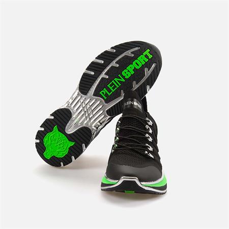 Philipp Plein Erkek Tekstil Siyah Yeşil Spor & Sneaker Ayakkabı