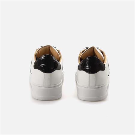 Philipp Plein Erkek Hakiki Deri Beyaz-Siyah Spor & Sneaker Ayakkabı