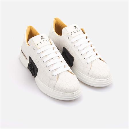 Philipp Plein Erkek Hakiki Deri Beyaz Spor & Sneaker Ayakkabı