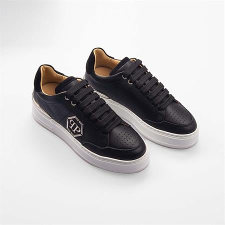 Philipp Plein Kadın Hakiki Deri Siyah Spor & Sneaker Ayakkabı