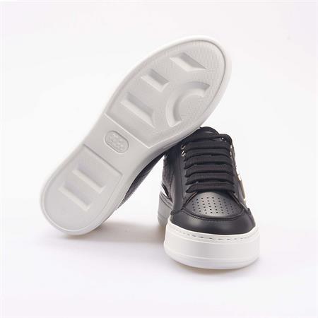 Philipp Plein Kadın Hakiki Deri Siyah Spor & Sneaker Ayakkabı