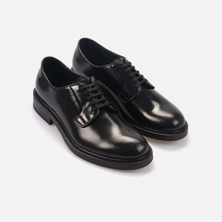 Prada Erkek Hakiki Deri Siyah Klasik Ayakkabı