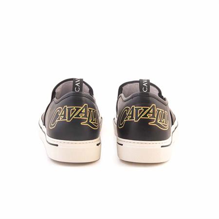 Roberto Cavalli Erkek Hakiki Deri Siyah Günlük Ayakkabı