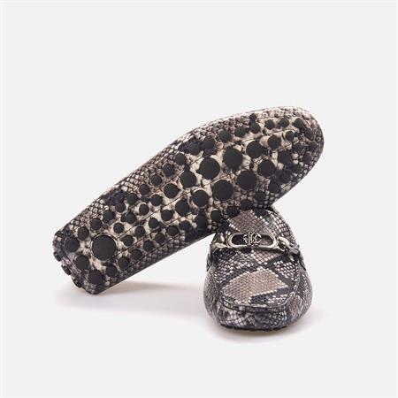 Roberto Cavalli Erkek Hakiki Deri Roccia Python Loafer Konforlu Ayakkabı