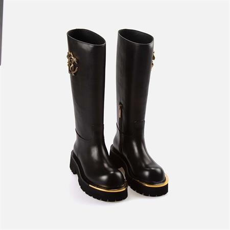 Roberto Cavalli Kadın Hakiki Deri Siyah Günlük Ayakkabı