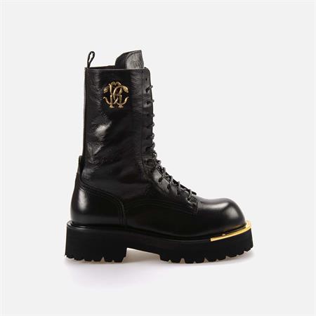 Roberto Cavalli Kadın Hakiki Deri Siyah Günlük Ayakkabı