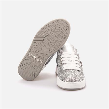 Roberto Cavalli Kadın Hakiki Deri Argento Spor & Sneaker Ayakkabı
