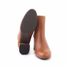 Rouge Kadın Hakiki Deri Enjeksiyon Neolit Taban Koyu Taba Günlük Bot