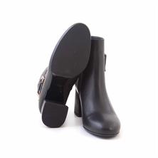 Rouge Kadın Hakiki Deri Enjeksiyon Neolit Taban Siyah Günlük Bot