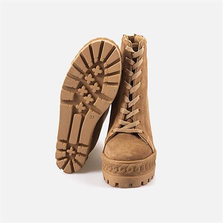 Rouge Kadın Hakiki Deri Kauçuk Taban Sigaro Süet Günlük Bot