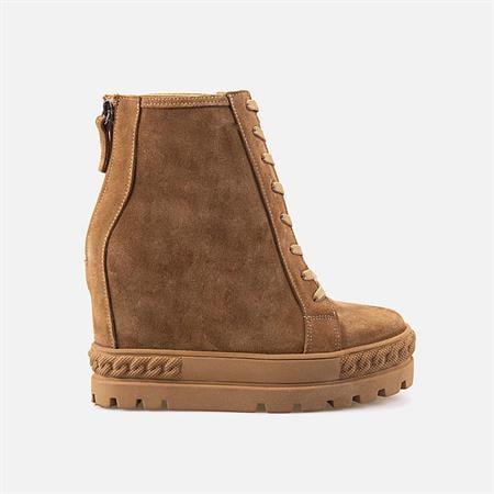 Rouge Kadın Hakiki Deri Kauçuk Taban Sigaro Süet Günlük Bot