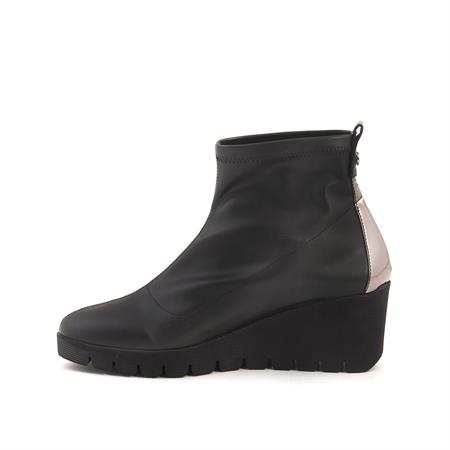 Rouge Kadın Hakiki Deri Kauçuk Taban Siyah Günlük Bot
