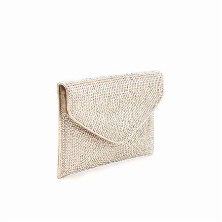 Rouge Kadın Taşlı Altın Sarısı Abiye Çanta