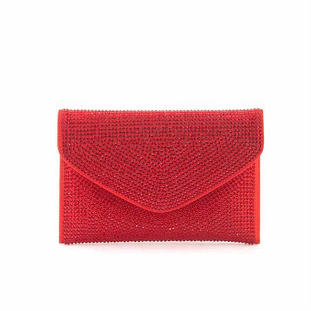 Rouge Kadın Taşlı Kırmızı Abiye Çanta