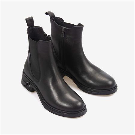 Rouge Hakiki Deri Kadın Chelsea Bot 360