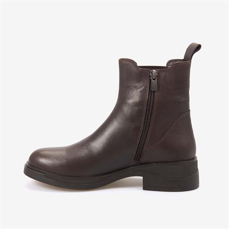 Rouge Hakiki Deri Kadın Chelsea Bot 360