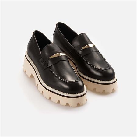 Rouge Kadın Hakiki Deri Eva Taban Siyah Günlük Ayakkabı