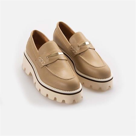 Rouge Kadın Hakiki Deri Eva Taban Karamel Günlük Ayakkabı