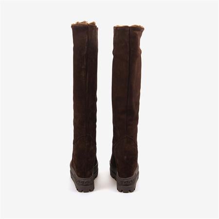 Rouge Hakiki Deri Kadın  Platform Topuk Çizme 44211