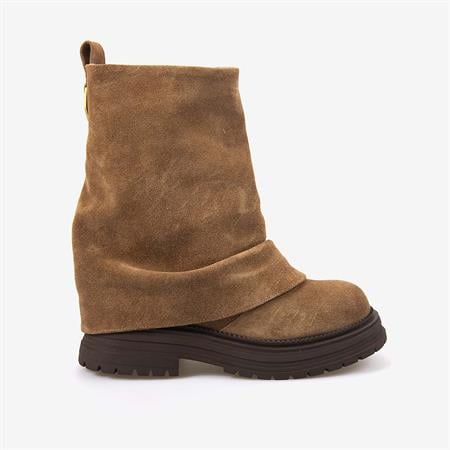 Rouge Hakiki Deri Kadın Süet Bot 1020