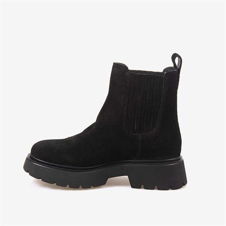 Rouge Hakiki Deri Kadın Süet Chelsea Bot 1700-3022