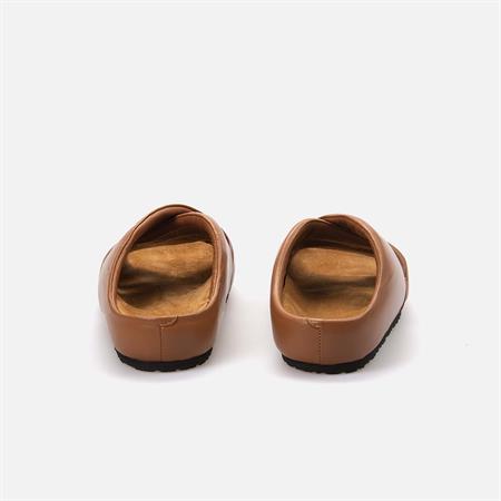 Rouge Kadın Hakiki Deri Kauçuk Taban Taba Terlik Ayakkabı