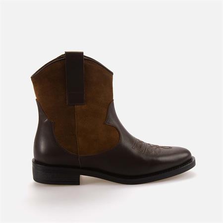 Rouge Kadın Hakiki Deri Termo Taban Kahverengi Süet Western Bot 