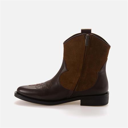 Rouge Kadın Hakiki Deri Termo Taban Kahverengi Süet Western Bot 