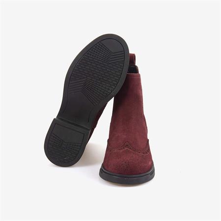 Rouge Hakiki Deri Süet Kadın Chelsea Bot 359