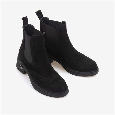 Rouge Hakiki Deri Süet Kadın Chelsea Bot 359