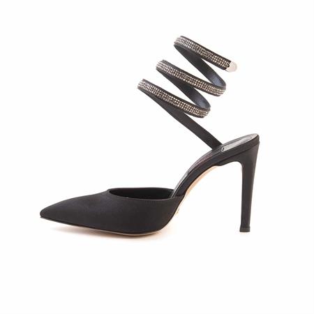 Rouge Kadın Vegan Siyah Topuklu Ayakkabı