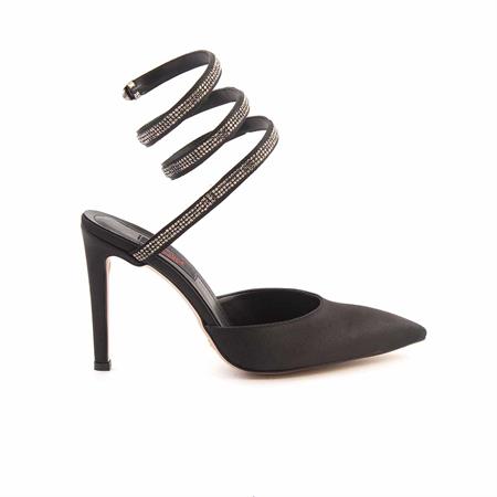 Rouge Kadın Vegan Siyah Topuklu Ayakkabı