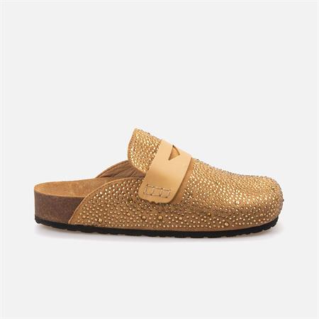 Rouge Kadın Hakiki Deri Kauçuk Taban Taba Terlik Ayakkabı