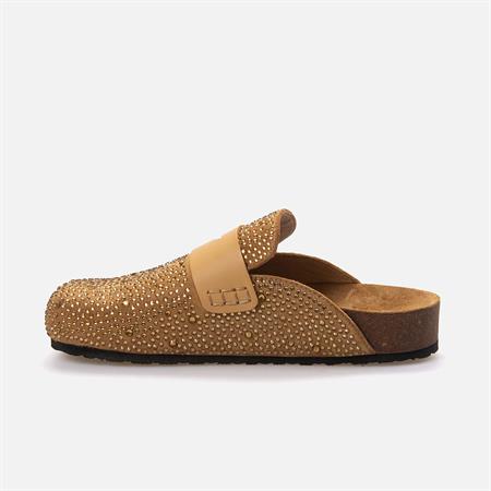 Rouge Kadın Hakiki Deri Kauçuk Taban Taba Terlik Ayakkabı