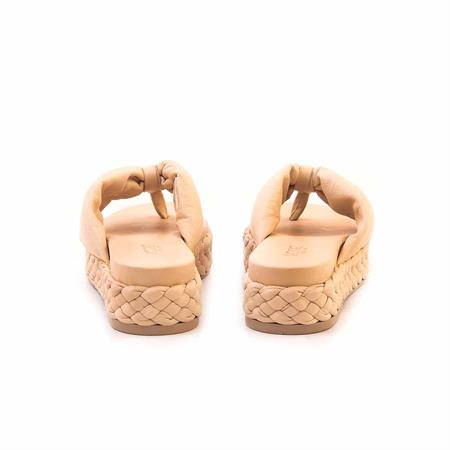 Rouge Kadın Hakiki Deri Kauçuk Taban Bej Terlik Terlik