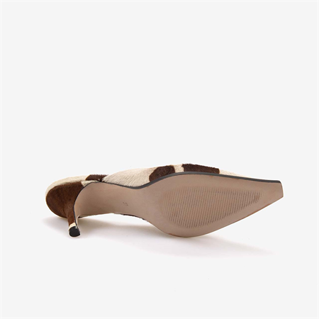 Rouge Kadın Hakiki Deri Kısa Topuklu Terlik 140-91